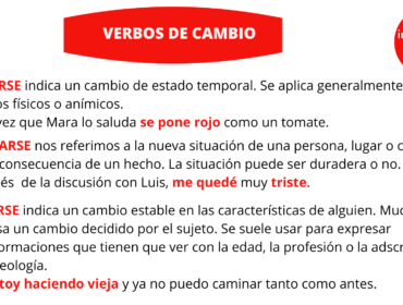 Los verbos de cambio en español