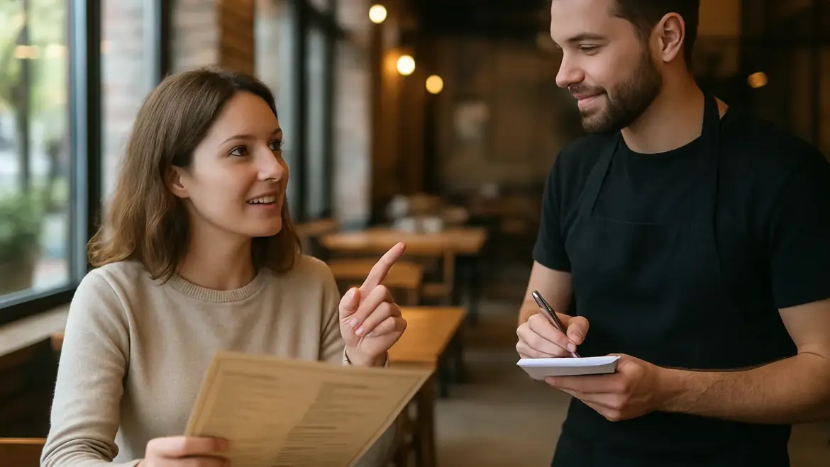 Cómo pedir comida en español A1