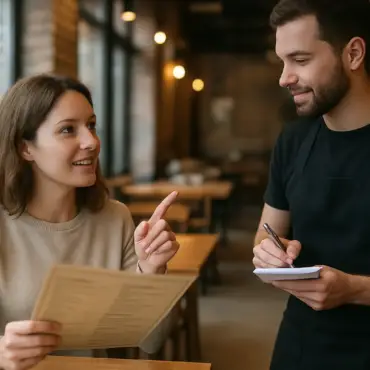 Cómo pedir comida en español A1