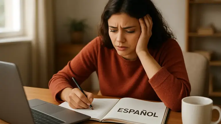 Errores al estudiar español sin profesor